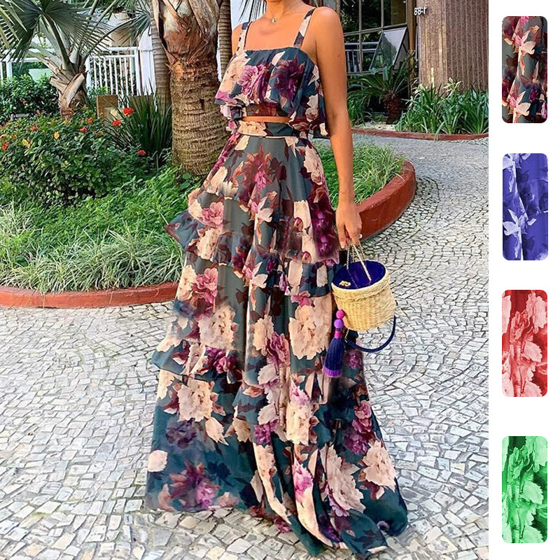 Women's Two Piece Outfits Flor - Romper Floral Print avis et prix