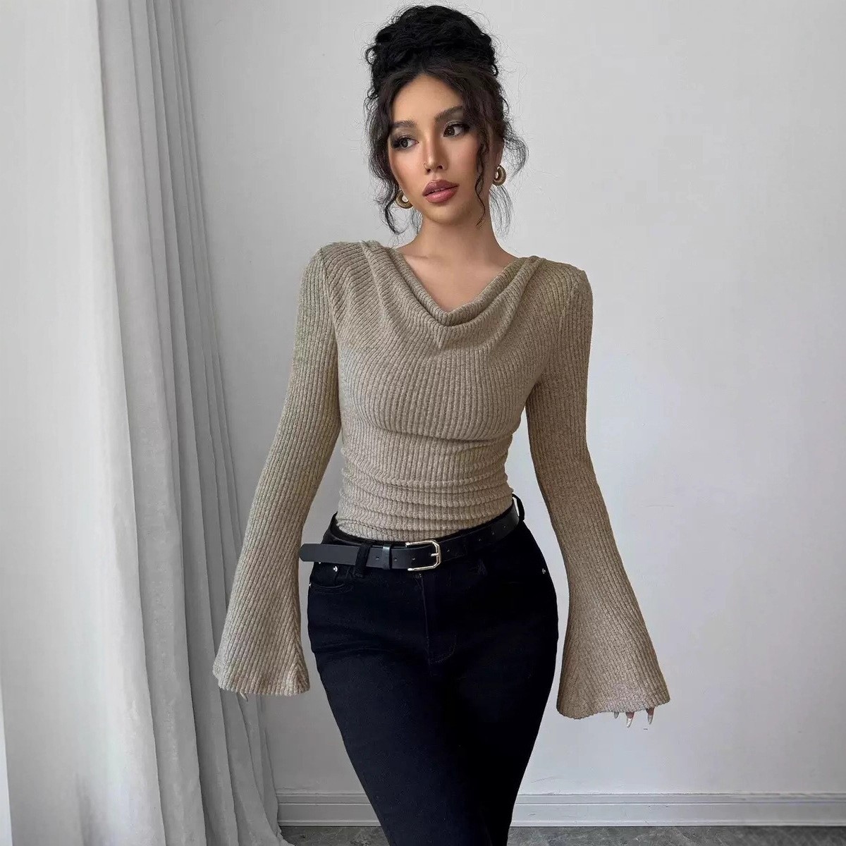 Women's Blouse Longsleeve Soli - Blouse Off Shoulder avis et prix