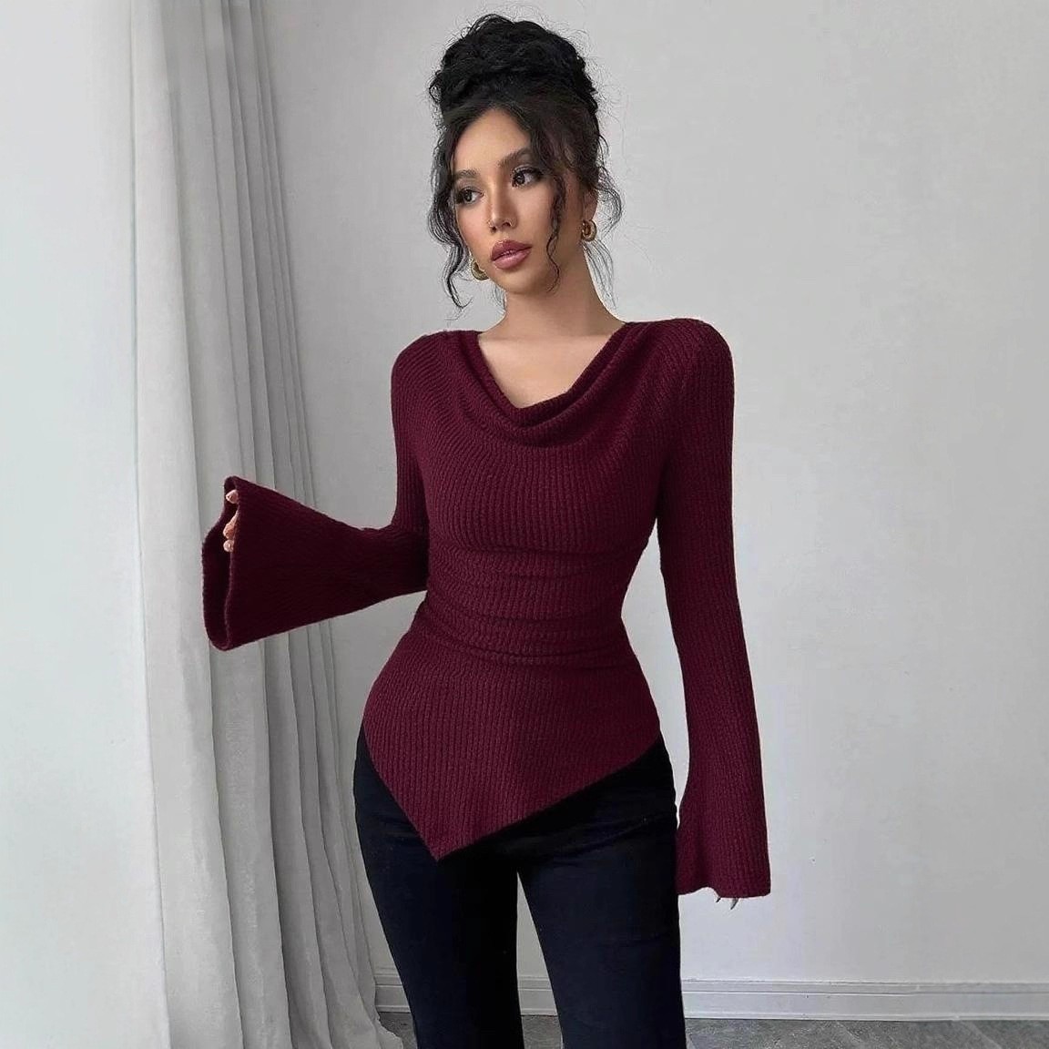 Women's Blouse Longsleeve Soli - Blouse Off Shoulder avis et prix