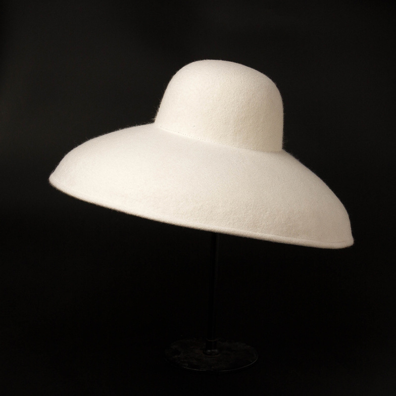 Classical Big Wide Brim Wool F - Hat Floppy Wide avis et prix