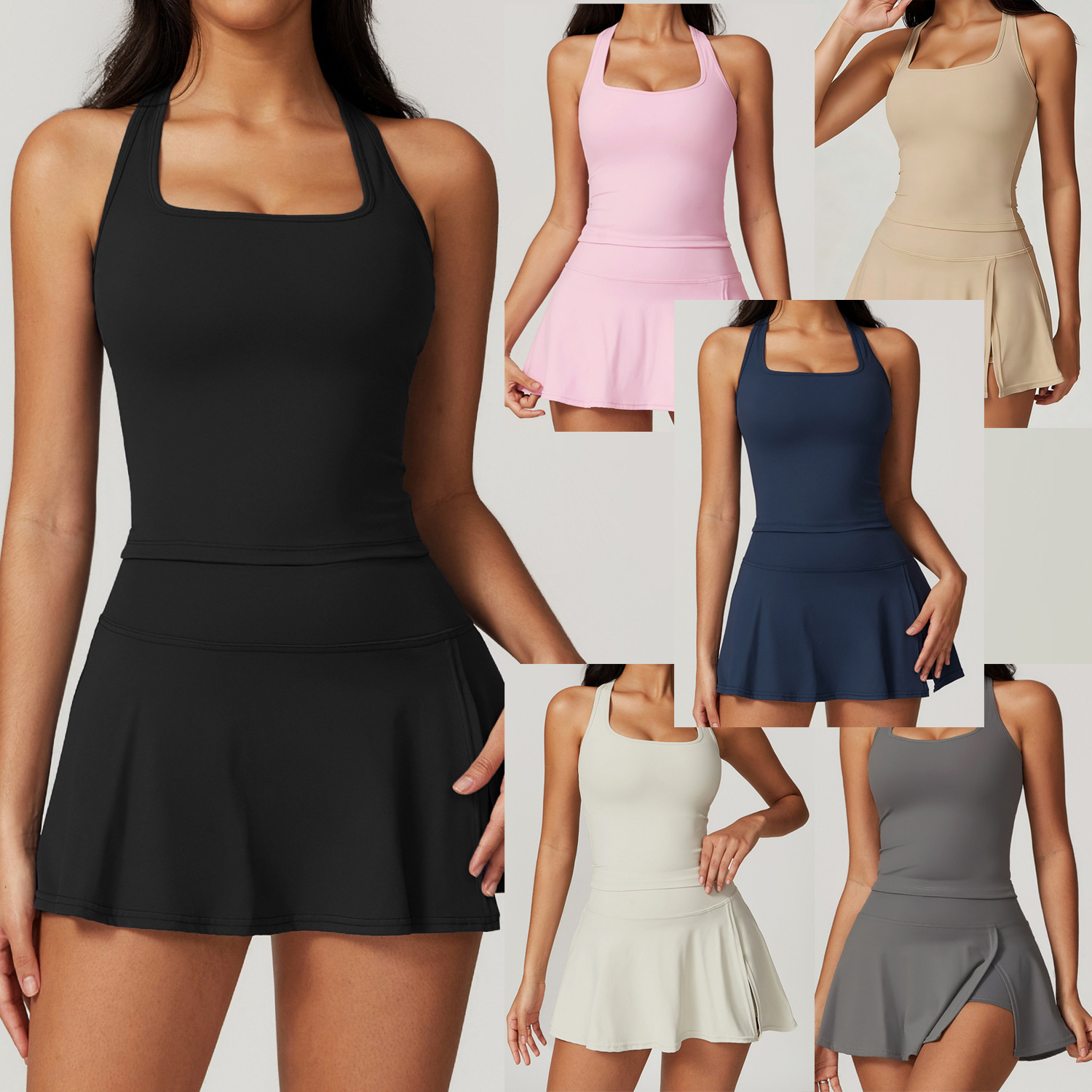 2 Piece Tennis Dresses for Wom - Crop Top Crochet avis et prix