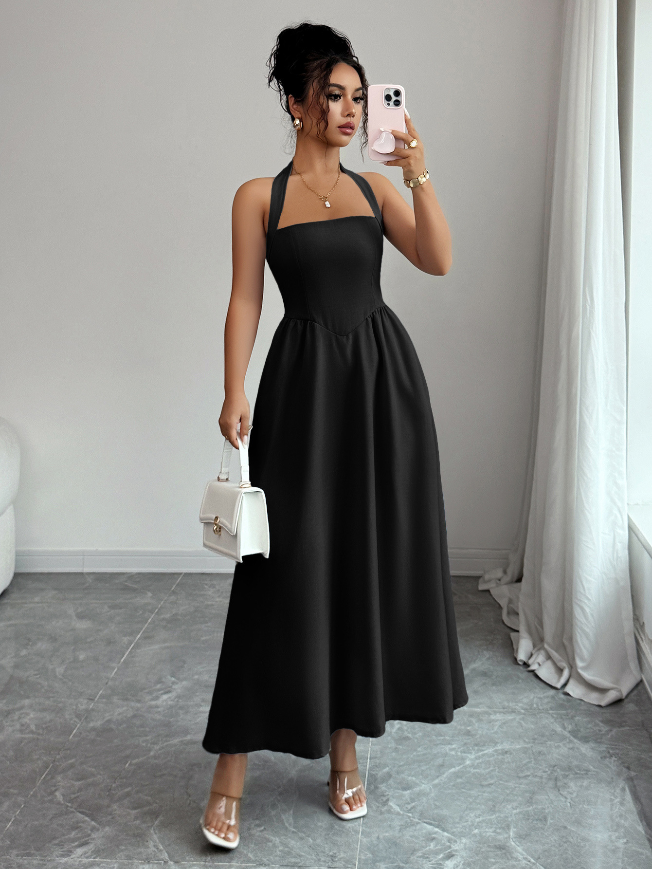 Women's Dress 5 Colors Halter  - Maxi Dress Halter avis et prix