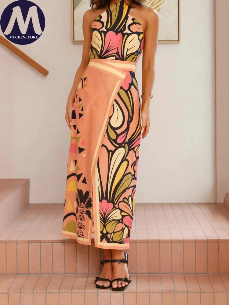 Set 2 Piece Woman Summer New S - Linen Dress Wrap avis et prix