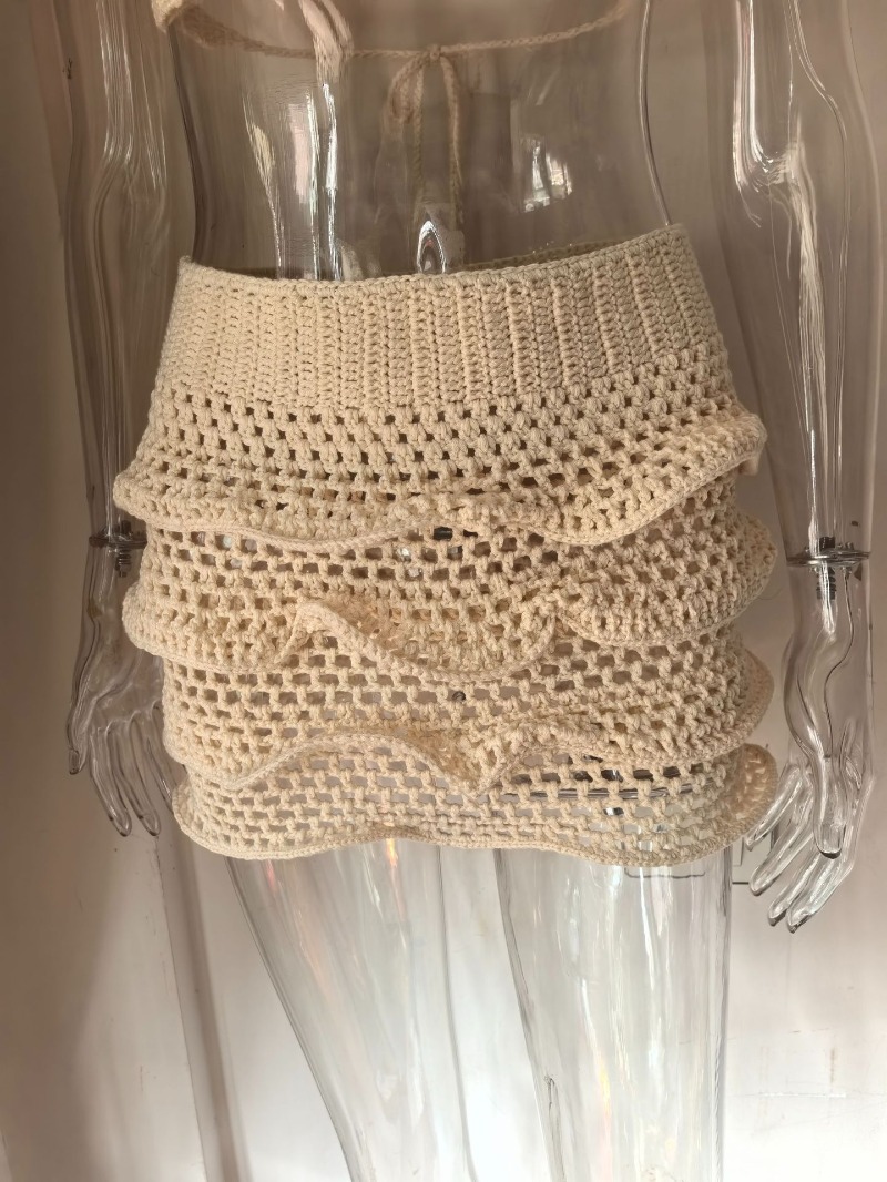 Women Hand Crochet Knitted Ruf - Crop Top Crochet avis et prix
