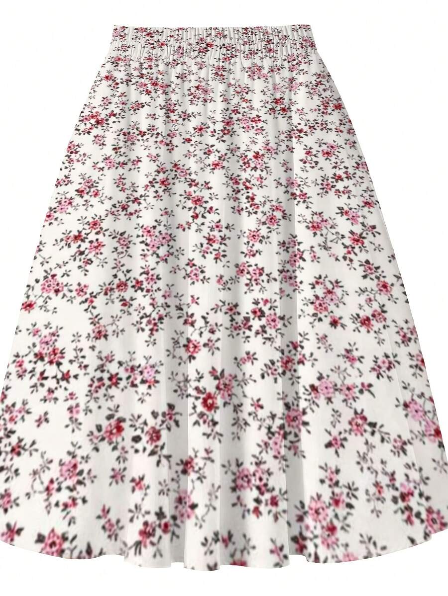 Oversized Floral Midi Skirt Pi - Midi Skirt Floral avis et prix