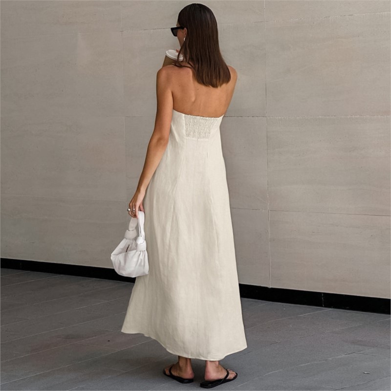 Fashion Elegant Simple Design  - Linen Dress Wrap avis et prix