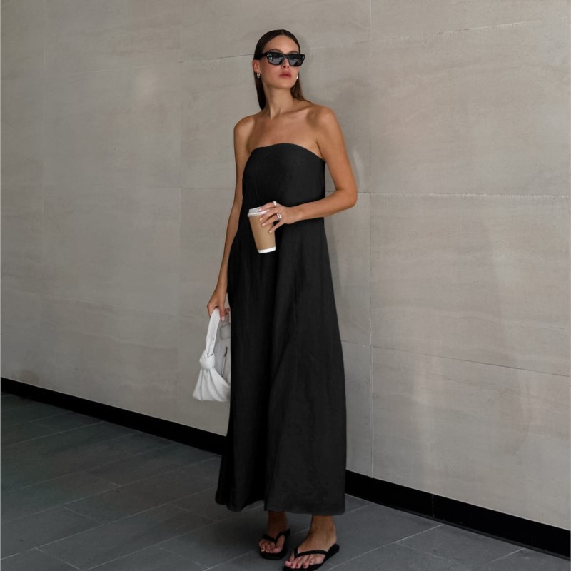 Fashion Elegant Simple Design  - Linen Dress Wrap avis et prix