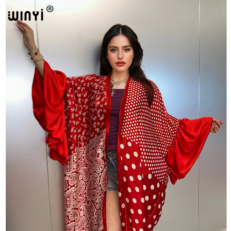 WINYI Summer Kimono party dres - Cover Up Kaftan avis et prix