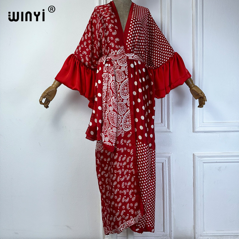 WINYI Summer Kimono party dres - Cover Up Kaftan avis et prix