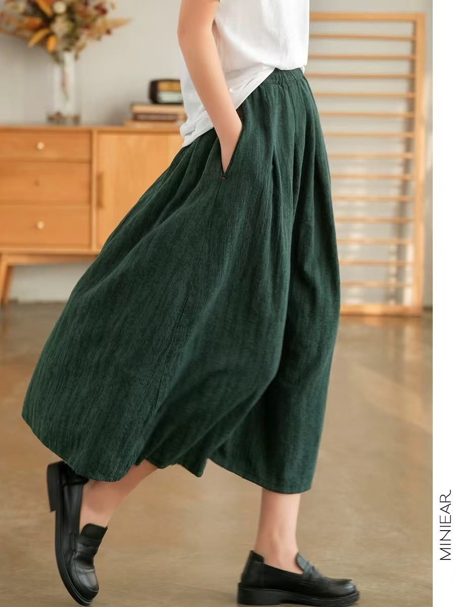 New 2025 Autumn Pure Color Flo - Midi Skirt Floral avis et prix