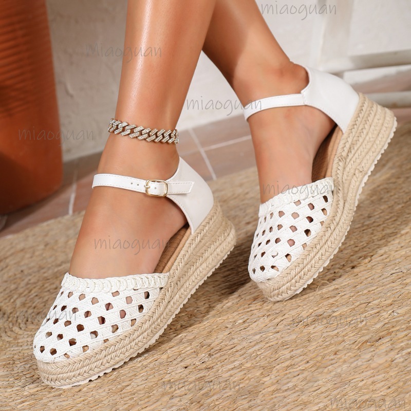 Boho Women's Hollow Out Woven  - Wedge Espadrille Women avis et prix
