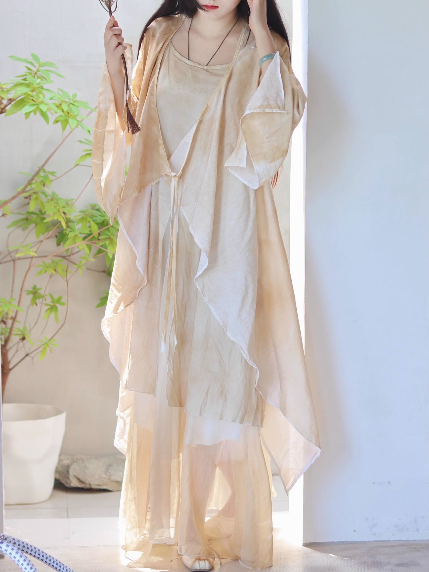 New Chinese Style Cotton Linen - Linen Dress Wrap avis et prix