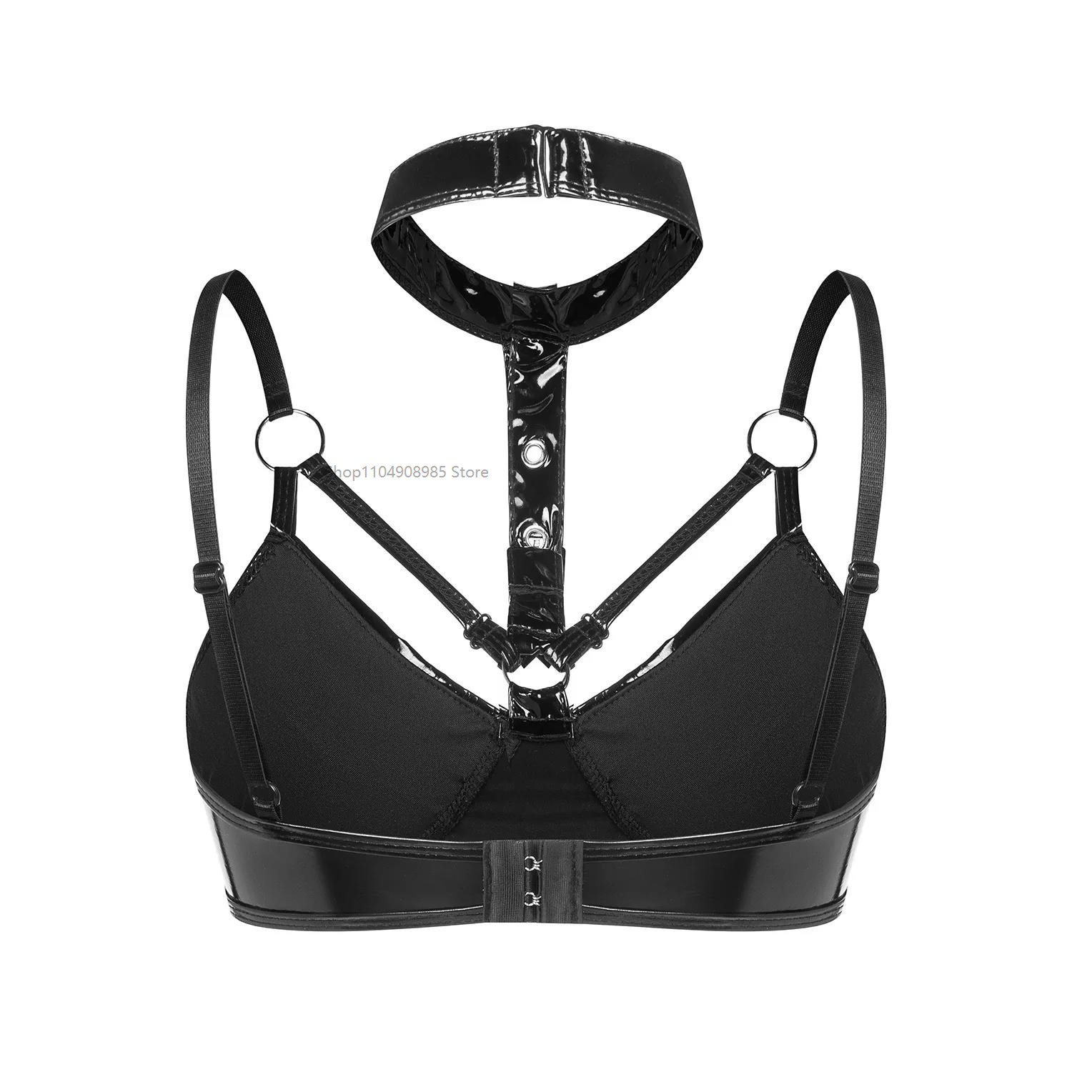 Black/Red Women's Sexy Halter  - Bralette Triangle Set avis et prix