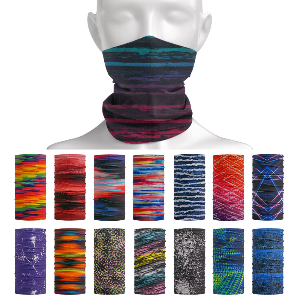 Tie-Dye Stripes Pattern Neckch - Headband Summer Knit avis et prix