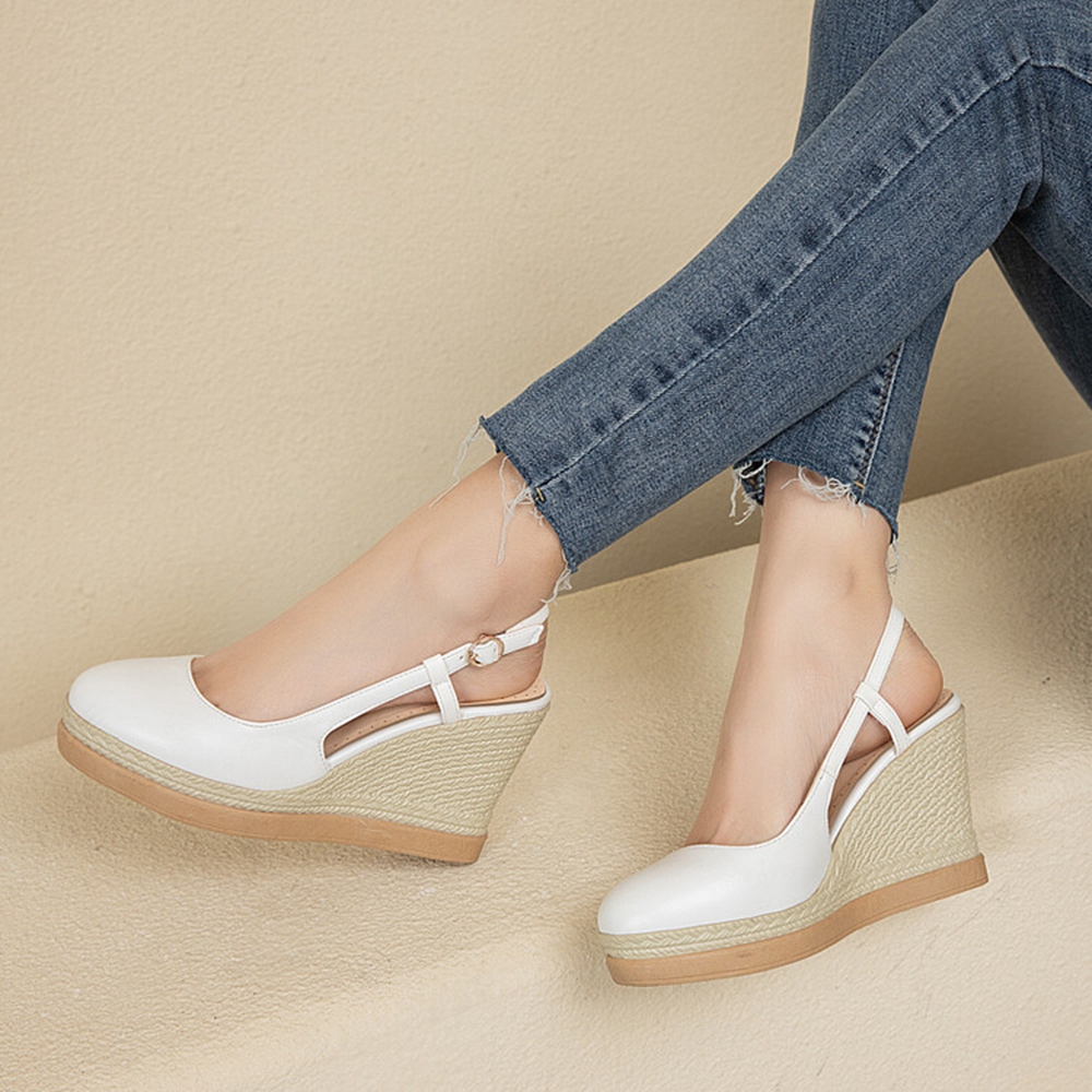 Women's T‑Strap Wedge Sandals  - Wedge Espadrille Women avis et prix