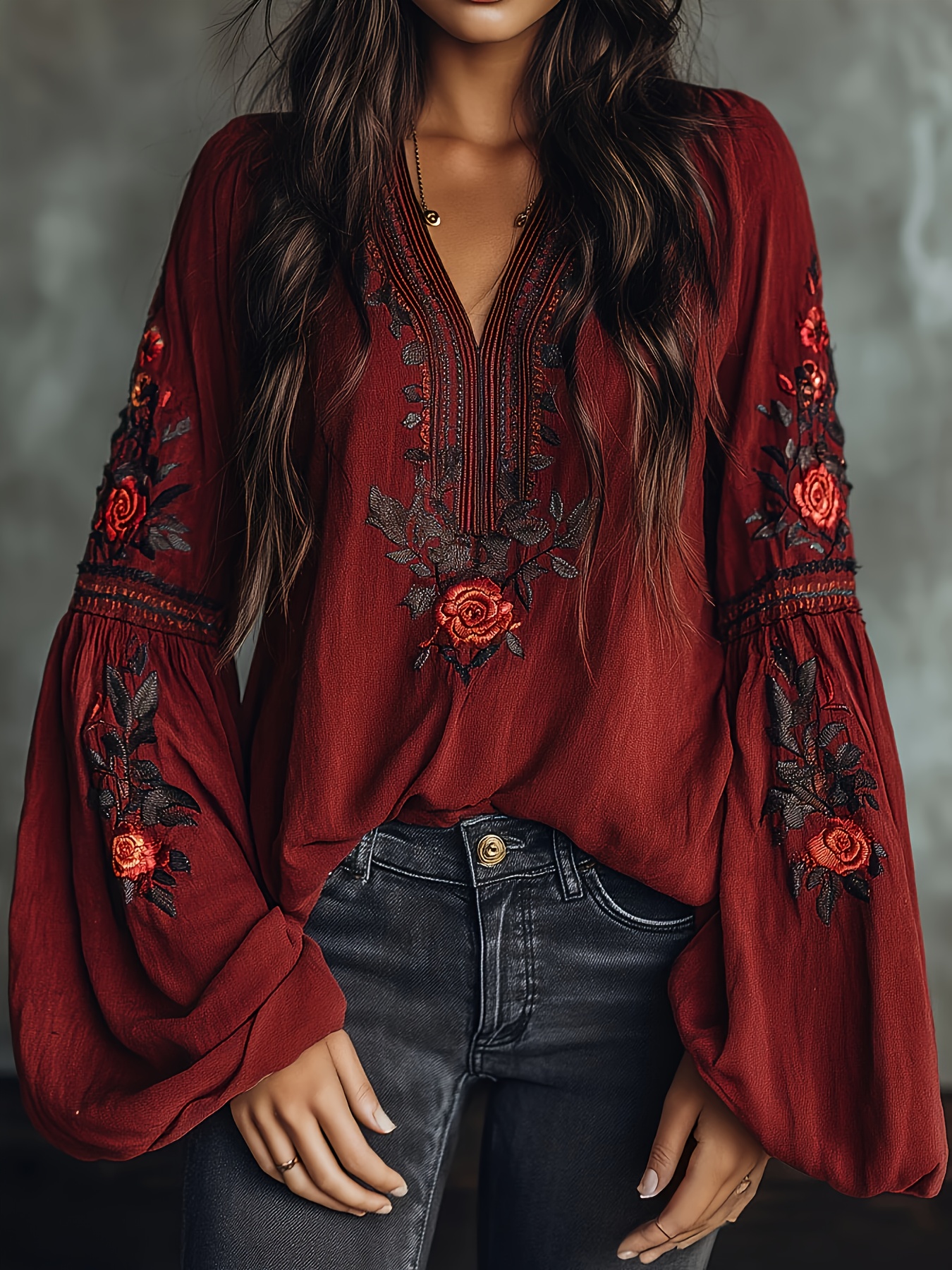 Women‘s Spring Blouse Retro Em - Blouse Off Shoulder avis et prix