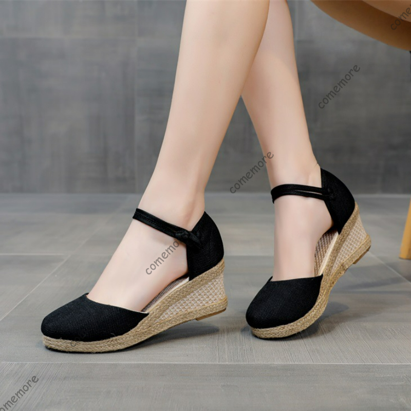 Comemore Sandals High Heel Sum - Wedge Espadrille Women avis et prix