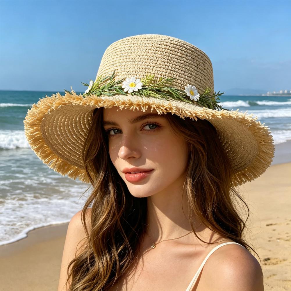 Sun Hat Wide Brim Floppy Straw - Hat Floppy Wide avis et prix