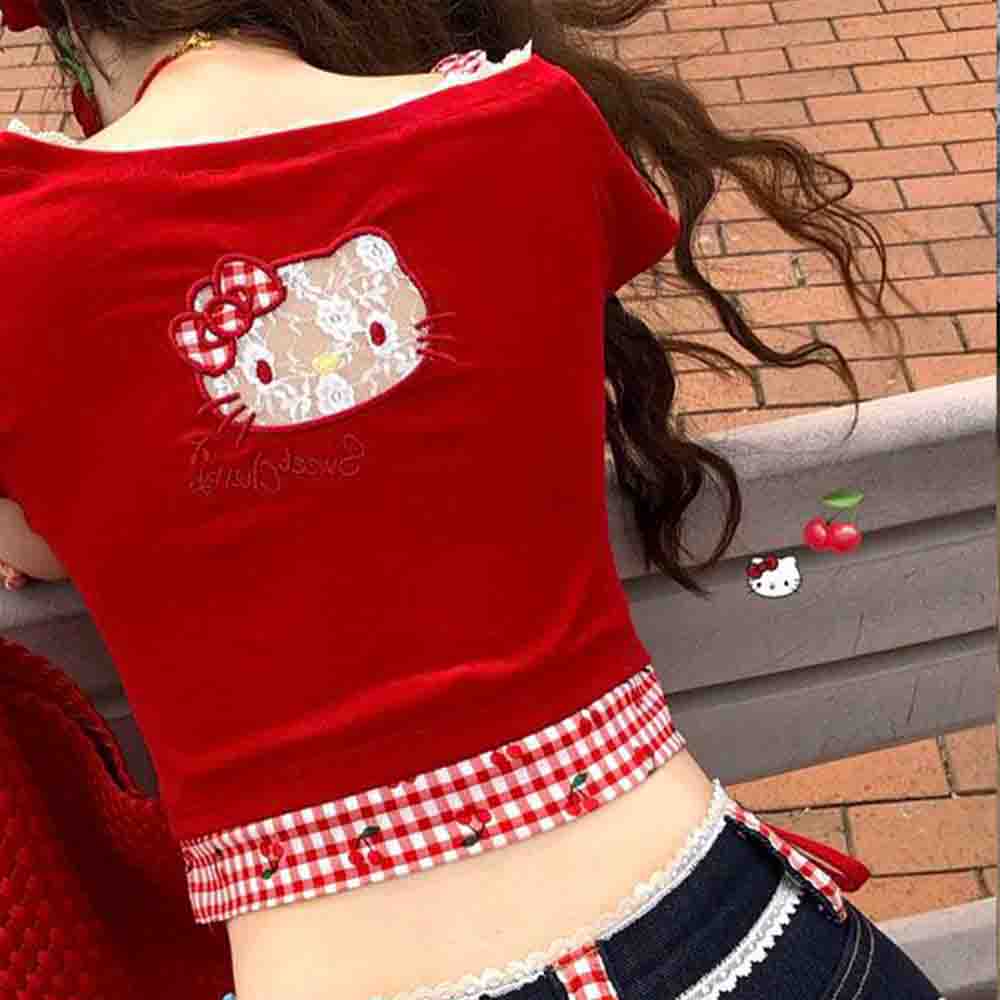 Hello Kitties Summer Women's S - Blouse Off Shoulder avis et prix