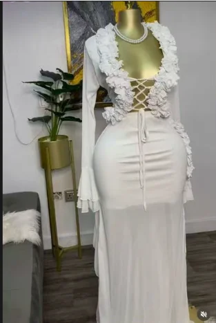 Fashion Women Set Mesh Full Sl - Crop Top Crochet avis et prix