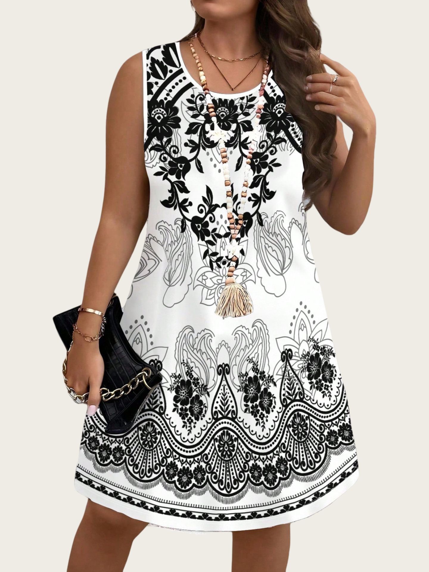 Ethnic Style Vintage Dresses 2 - Romper Floral Print avis et prix