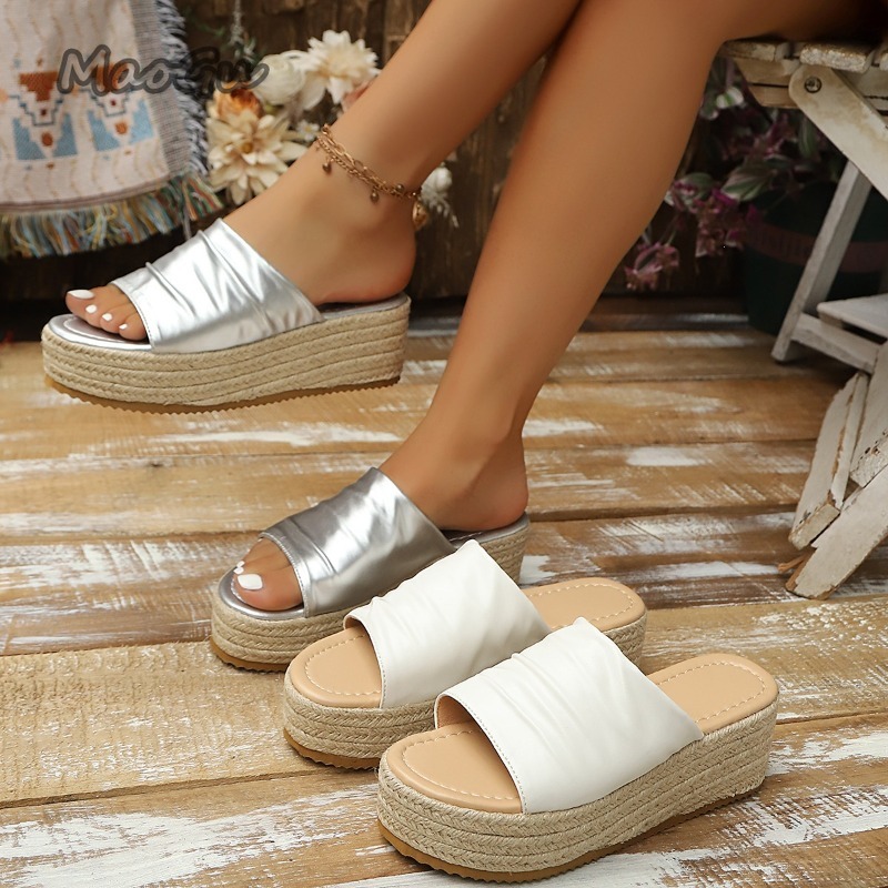 Women's Ruched Espadrille Wedg - Wedge Espadrille Women avis et prix
