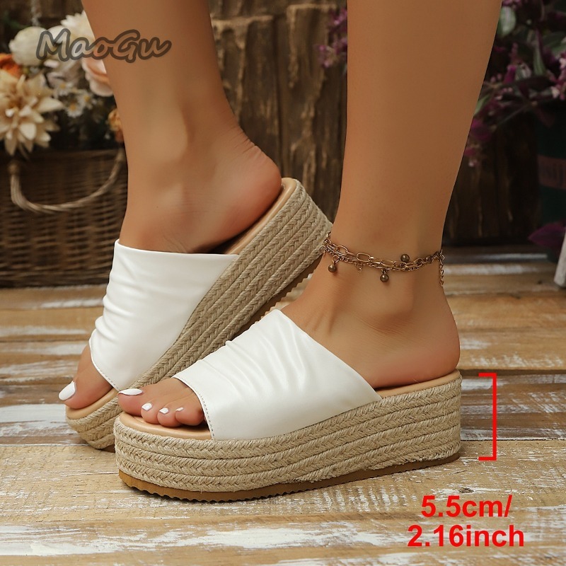 Women's Ruched Espadrille Wedg - Wedge Espadrille Women avis et prix
