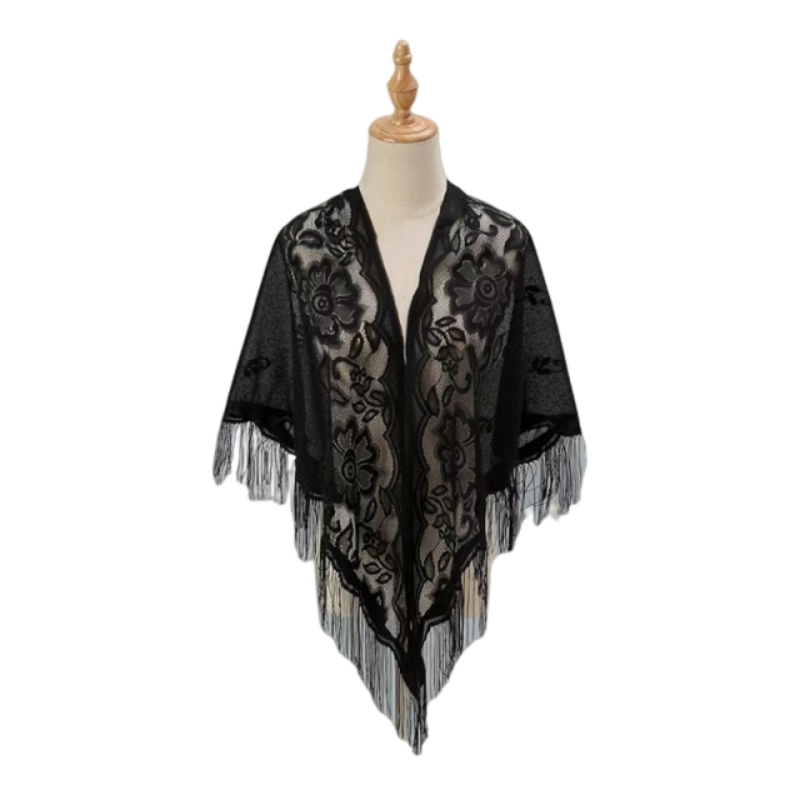 Floral Lace Shawl Wrap Women E - Kimono Sheer Floral avis et prix