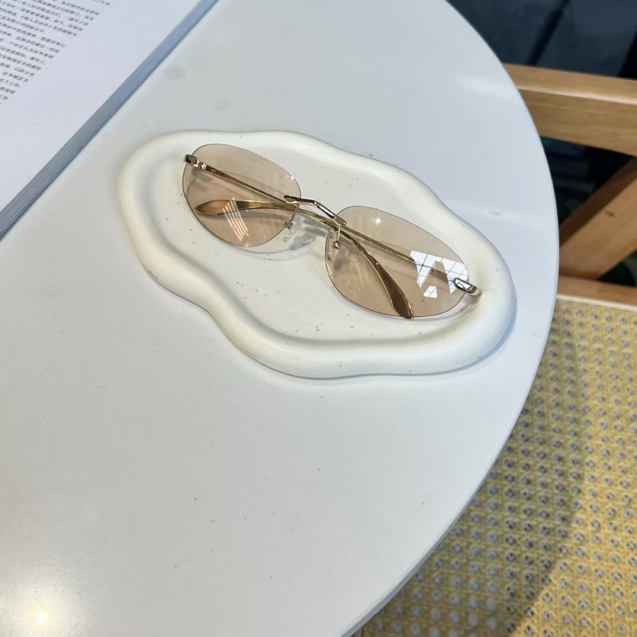 UV400 Rimless Shades, Cat Eye  - Sunglasses Cat Eye avis et prix