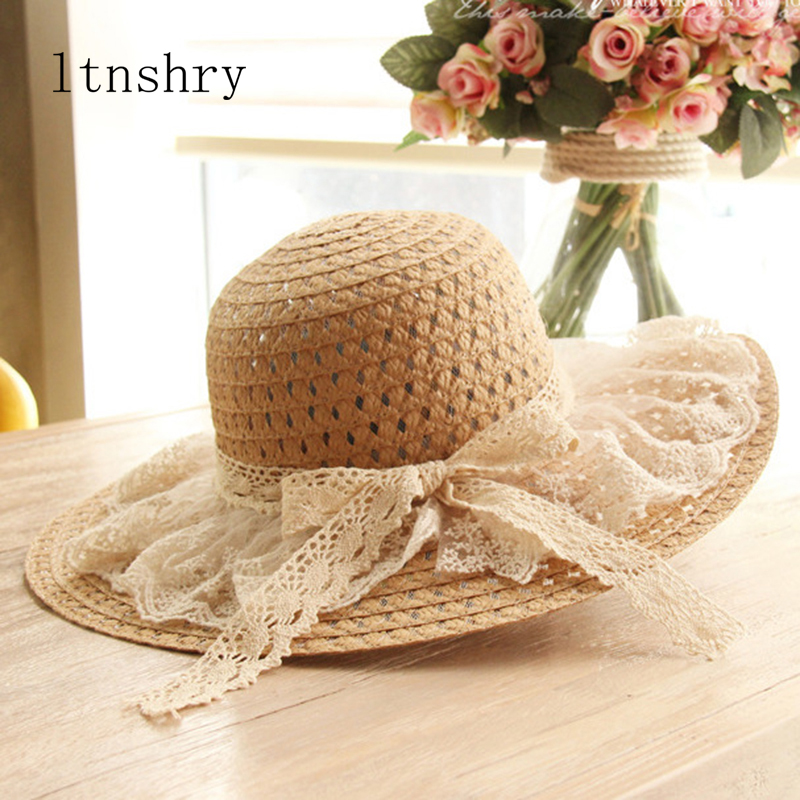 Women Lace Sun Hats For  Wide  - Hat Floppy Wide avis et prix
