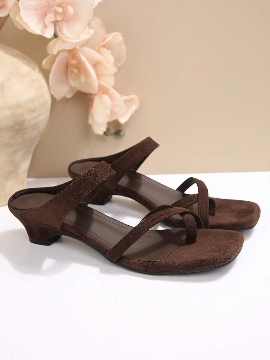 Womens Strappy Low Block Heel  - Sandal Strappy Heeled avis et prix
