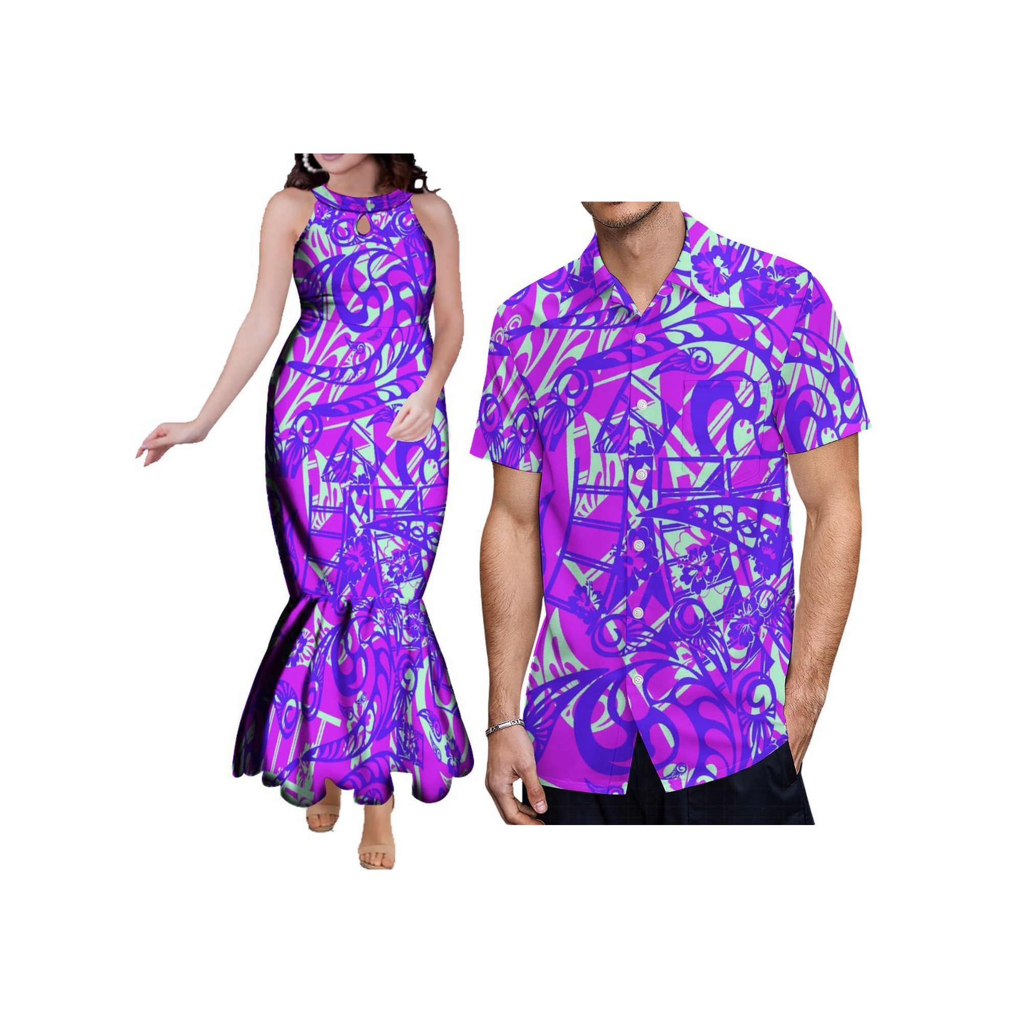 Customized Couples Clothes Big - Maxi Dress Halter avis et prix