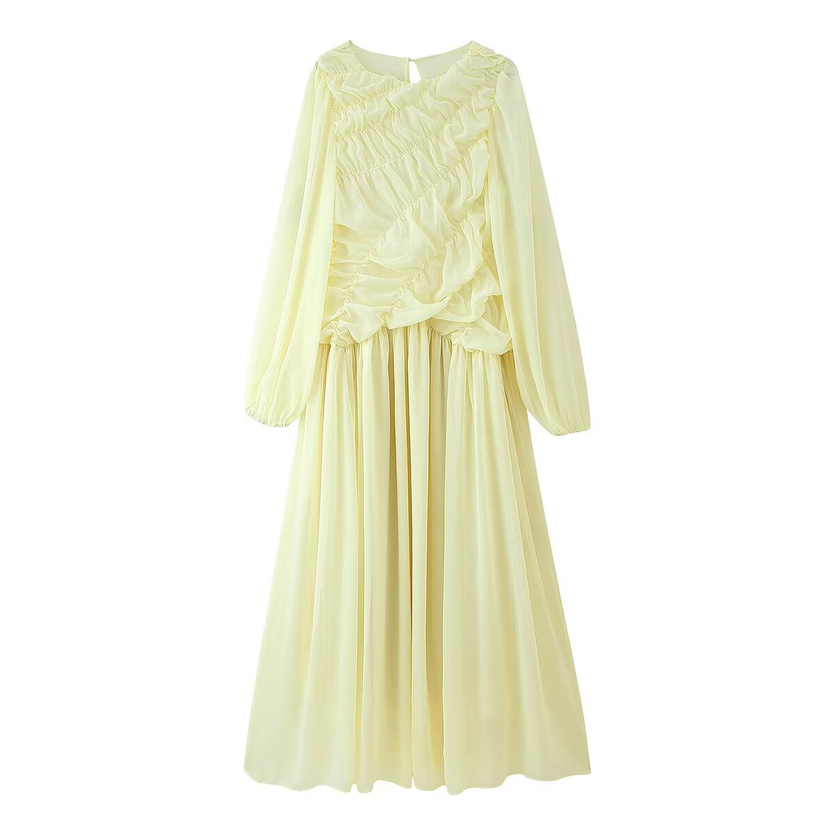 Autumn Long Sleeve Dresses 202 - Linen Dress Wrap avis et prix