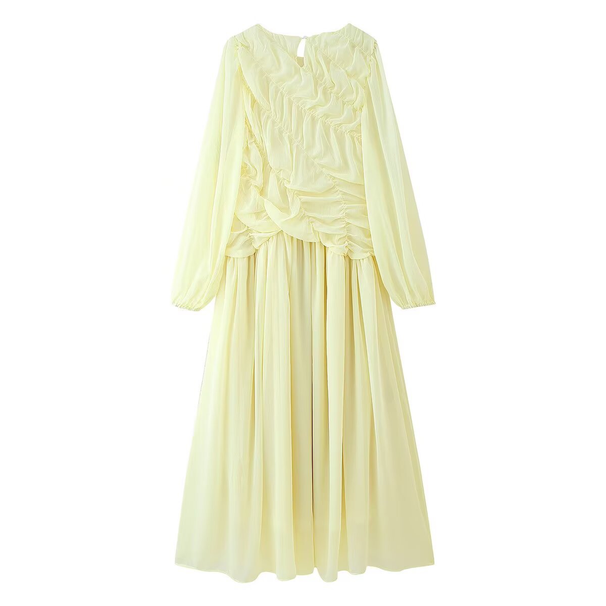 Autumn Long Sleeve Dresses 202 - Linen Dress Wrap avis et prix