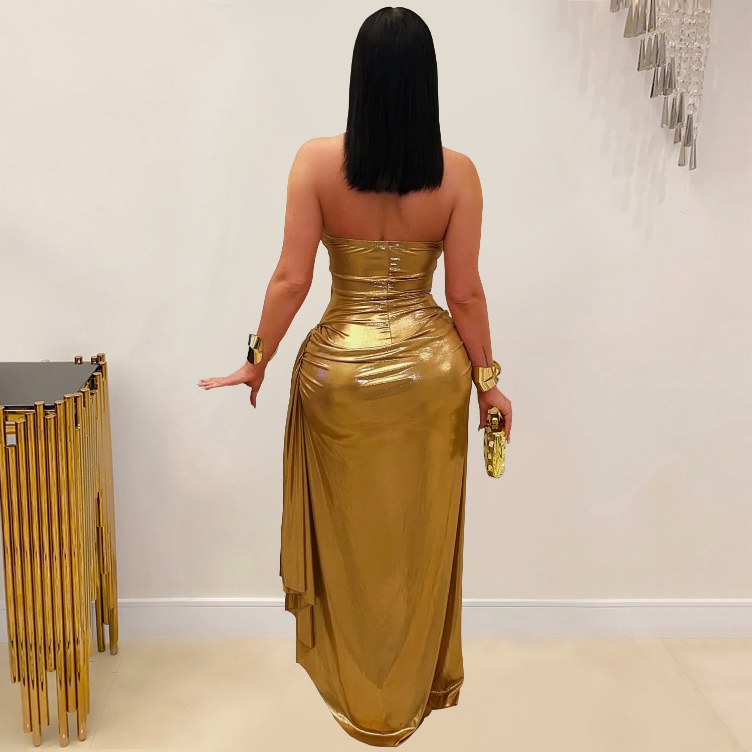 Wedding Guest Dress Evening Ha - Maxi Dress Halter avis et prix