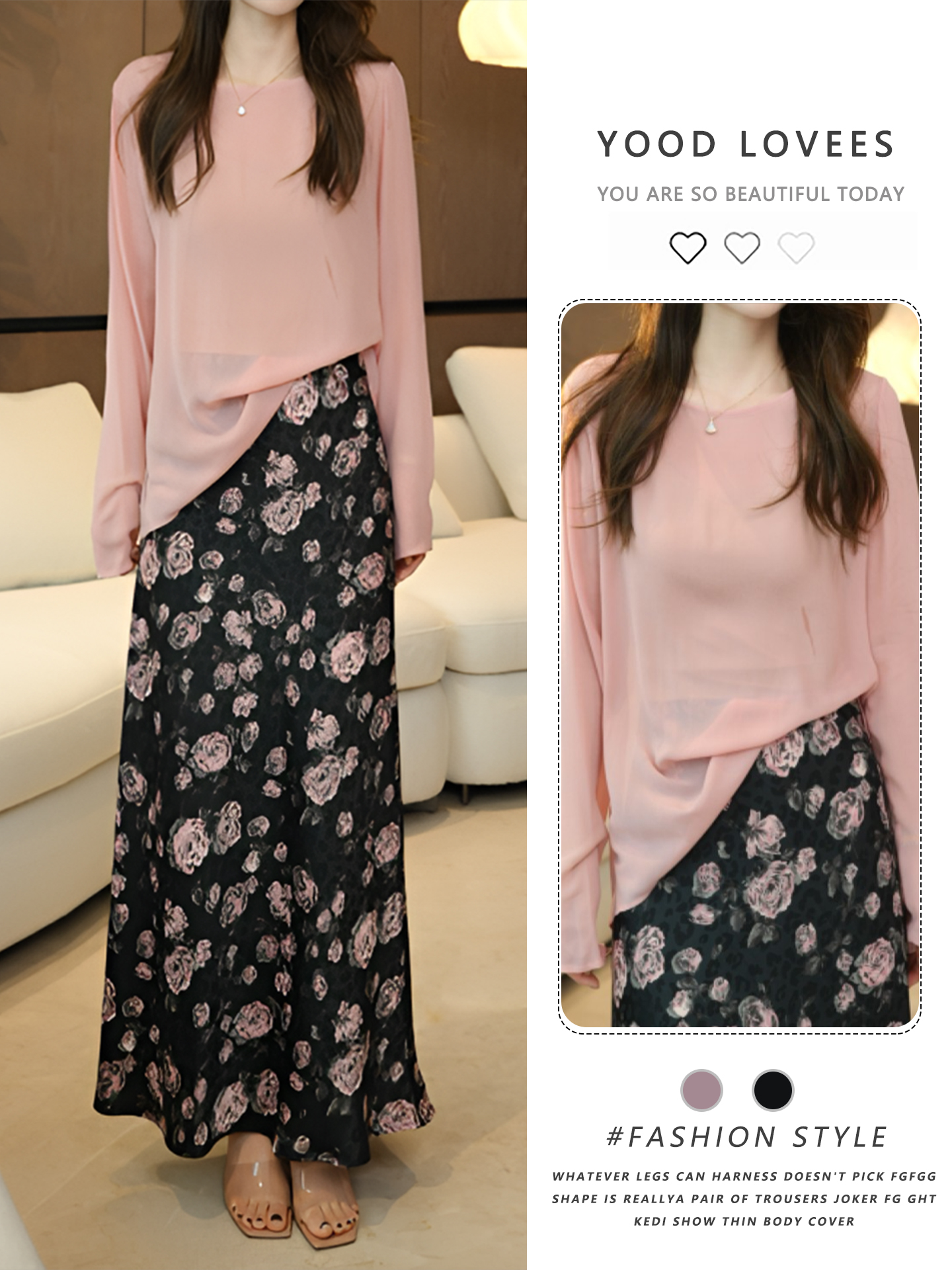 Summer 2026 Floral Print High  - Midi Skirt Floral avis et prix