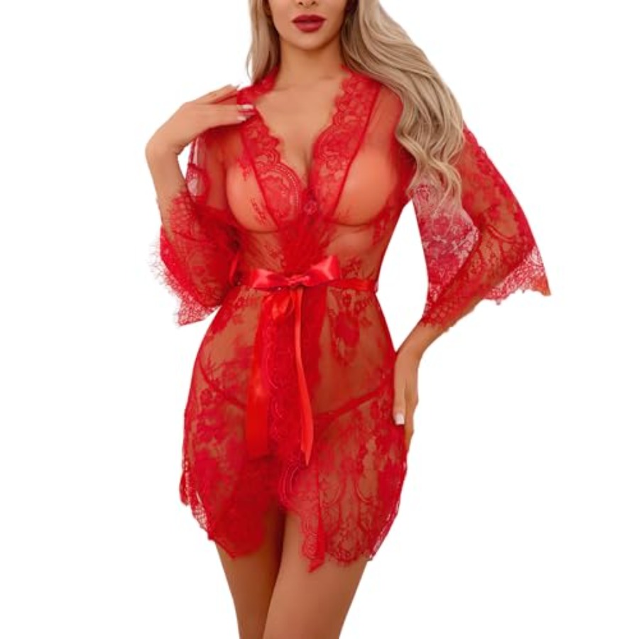 Narcisse Women's Floral Lace K - Kimono Sheer Floral avis et prix