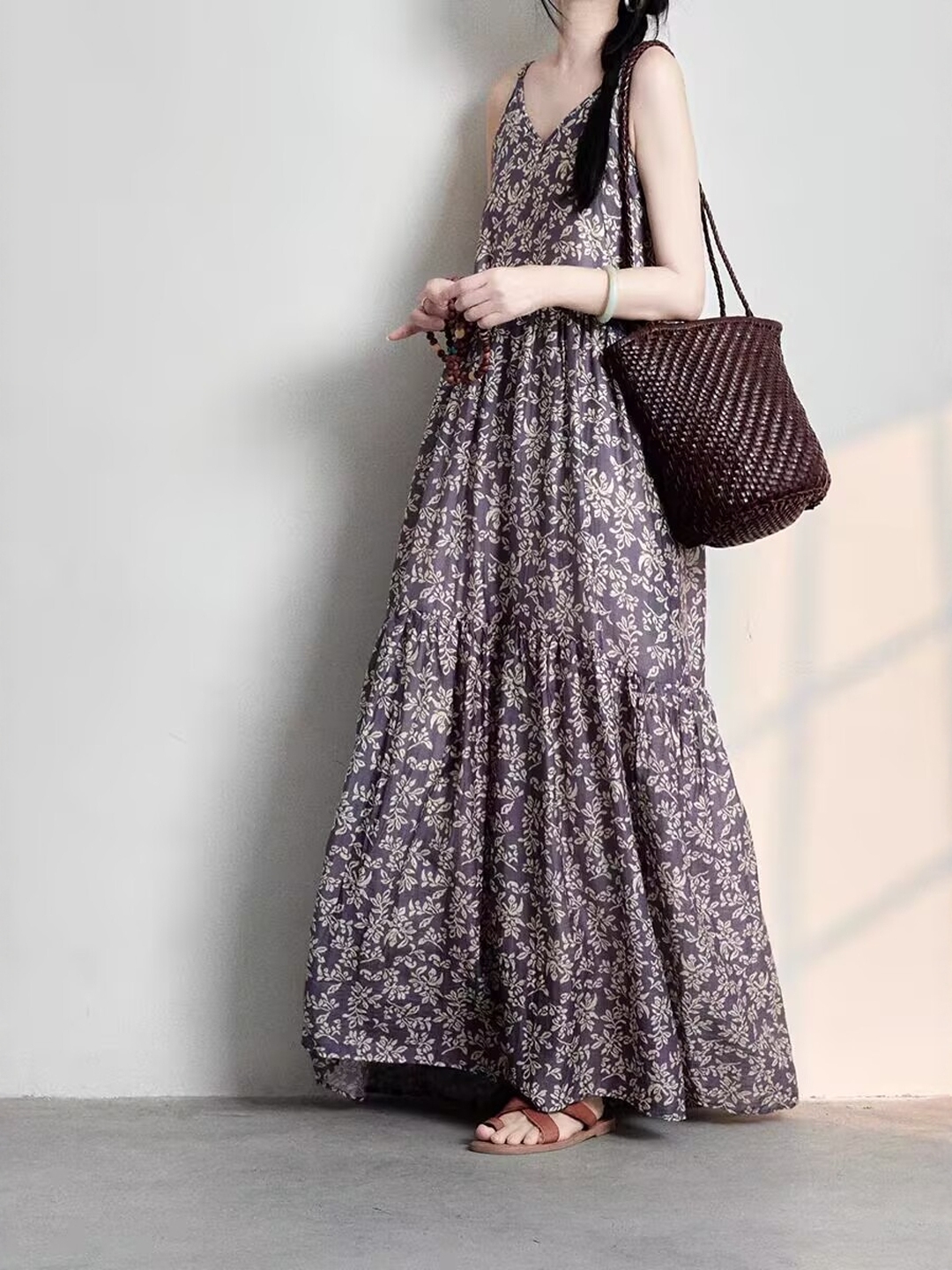 Elegant Japanese Style plus Si - Linen Dress Wrap avis et prix