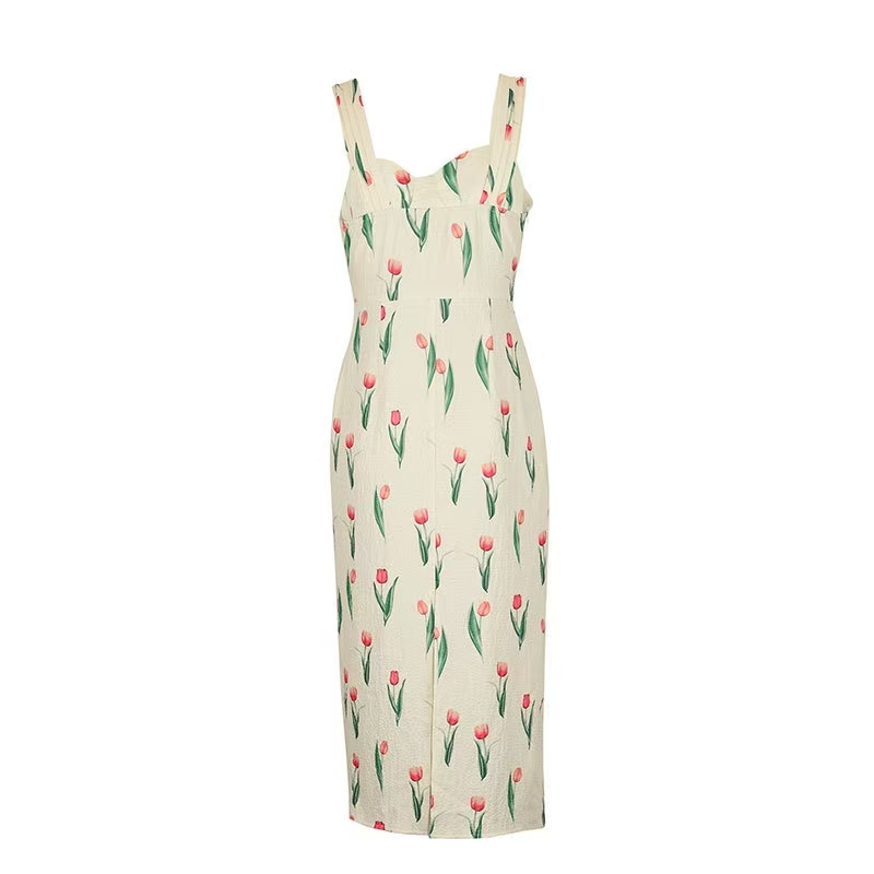 Fashionable Floral Print Crop  - Midi Skirt Floral avis et prix