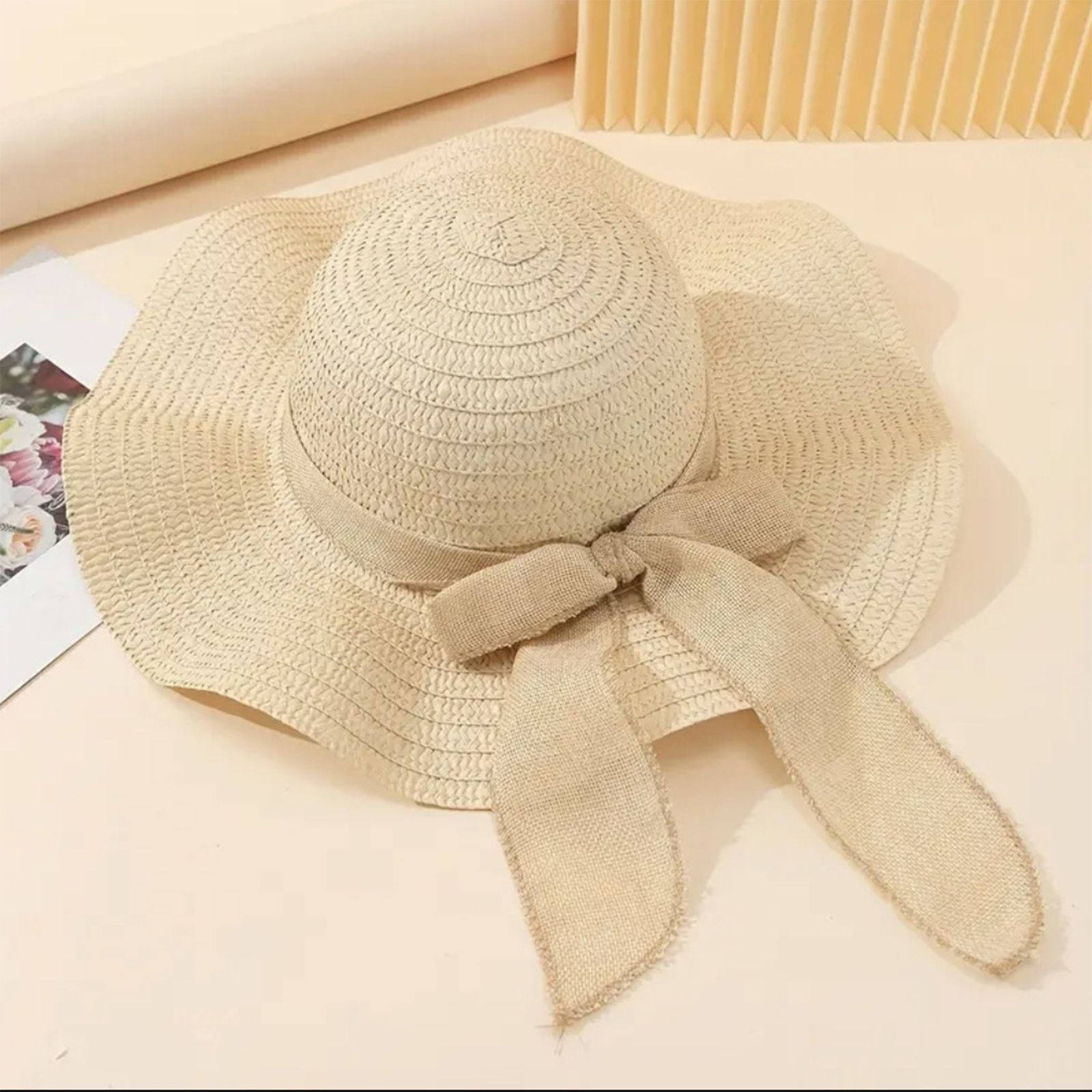 Women Bowknot Sun Hat Wide Bri - Hat Floppy Wide avis et prix