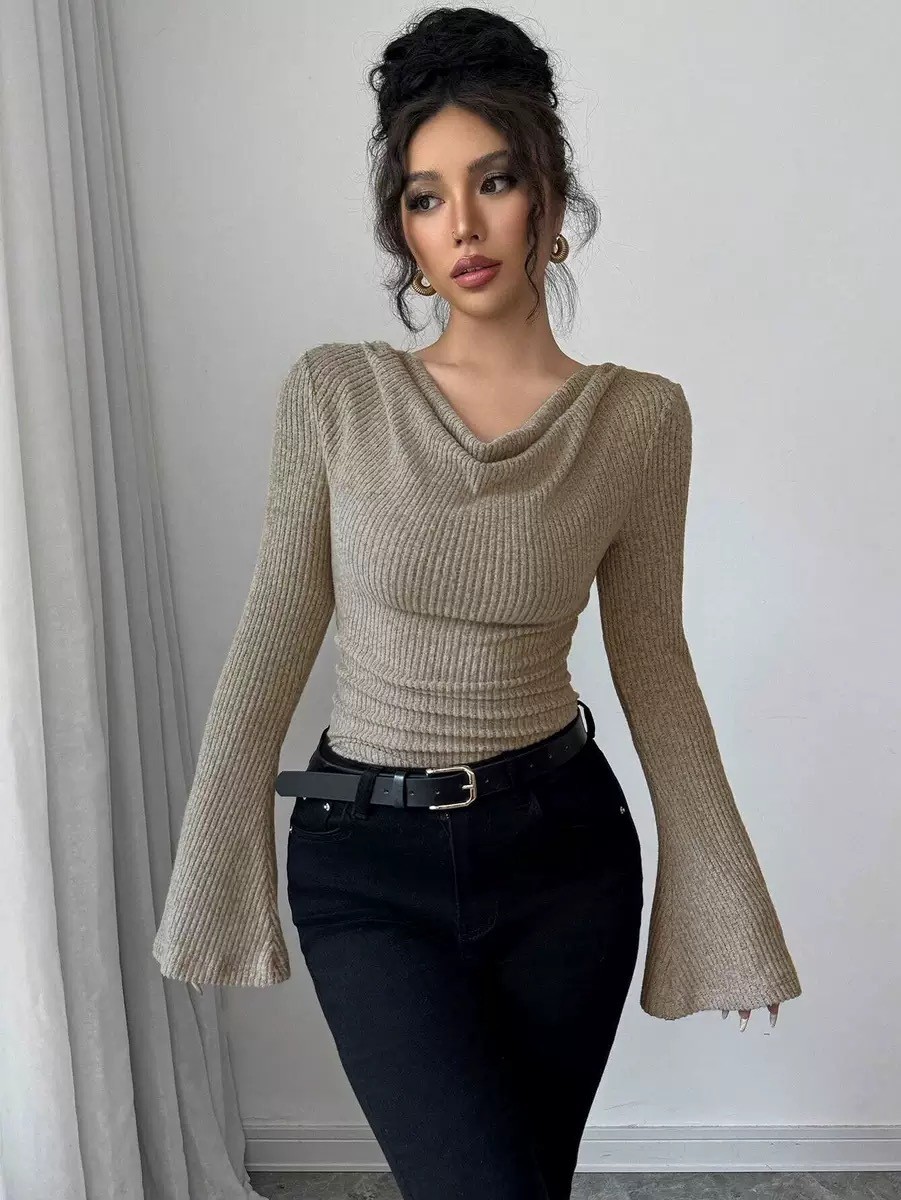 Women Blouse Off Shoulder Cowl - Blouse Off Shoulder avis et prix