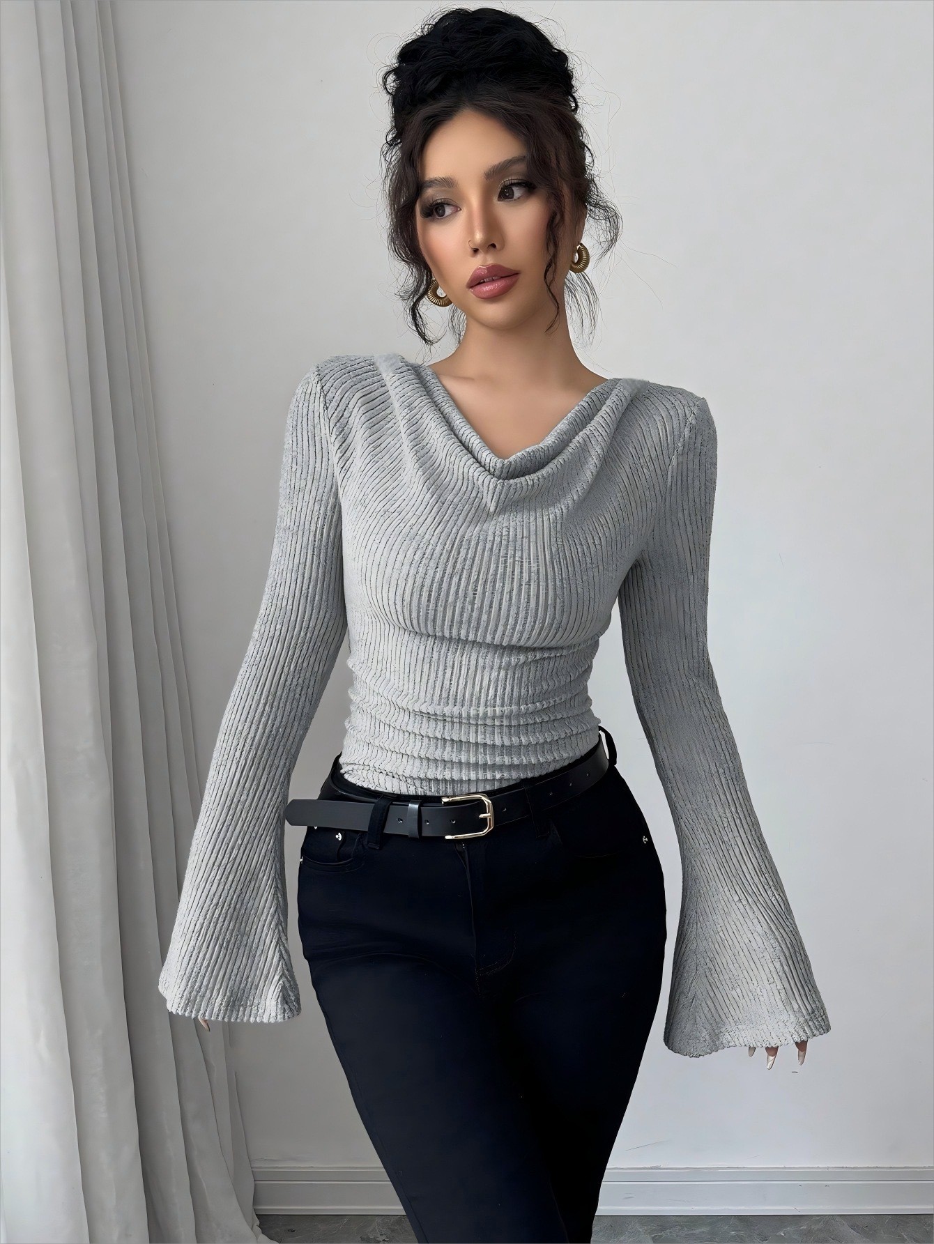 Women Blouse Off Shoulder Cowl - Blouse Off Shoulder avis et prix