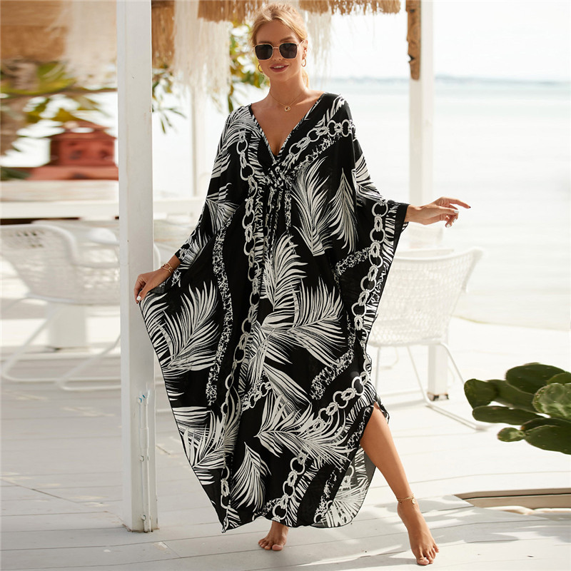 Women's Plus Size Animal Print - Cover Up Kaftan avis et prix