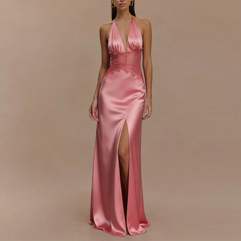 Sexy Backless Halter Maxi Dres - Maxi Dress Halter avis et prix