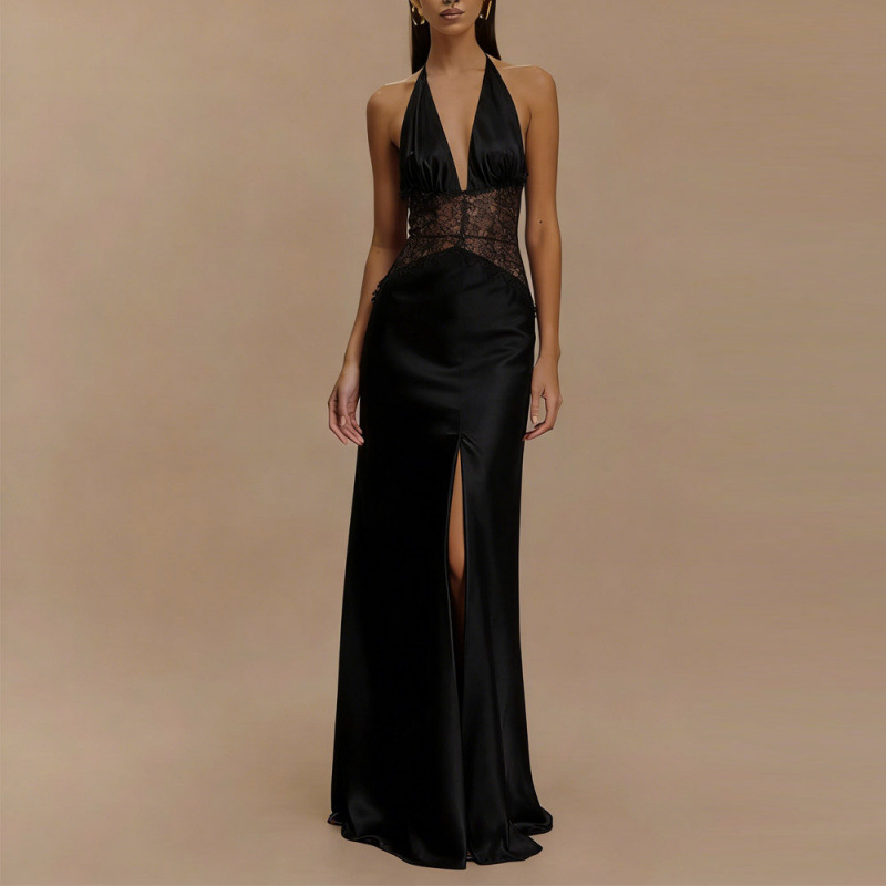 Sexy Backless Halter Maxi Dres - Maxi Dress Halter avis et prix