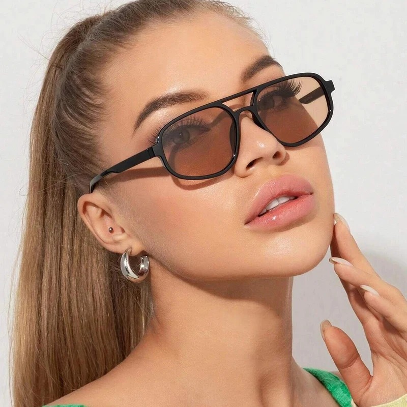New Retro Double Bridge Sungla - Sunglasses Cat Eye avis et prix