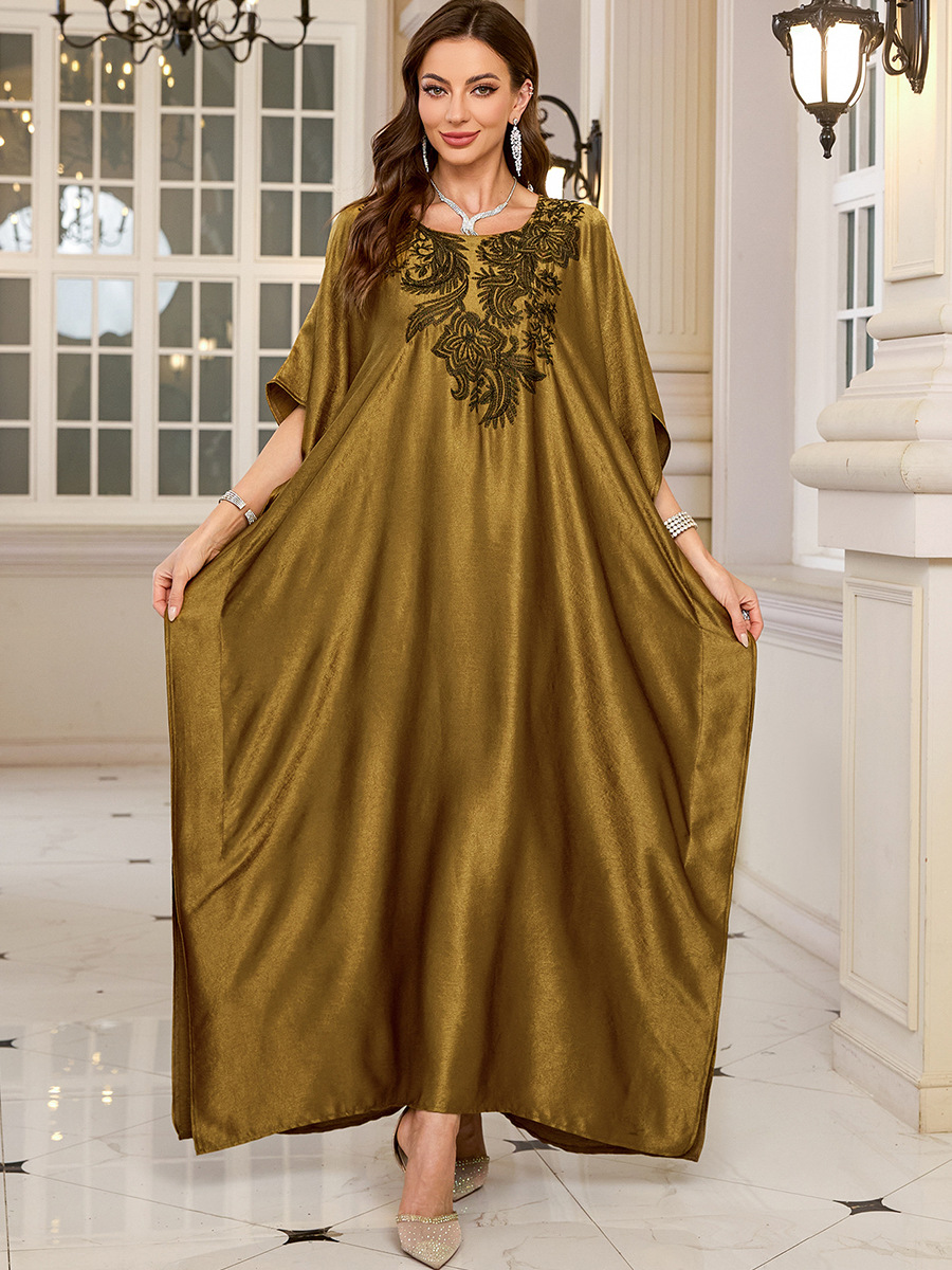 Women Embroidered Long Caftans - Cover Up Kaftan avis et prix