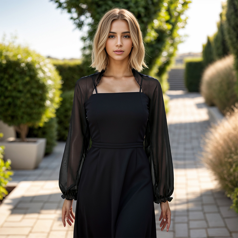 Solid Color Chiffon Shawl Summ - Blouse Off Shoulder avis et prix