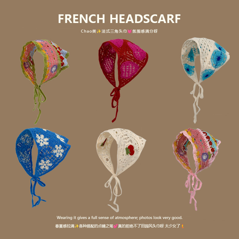 Knit Triangle Headband French  - Headband Summer Knit avis et prix