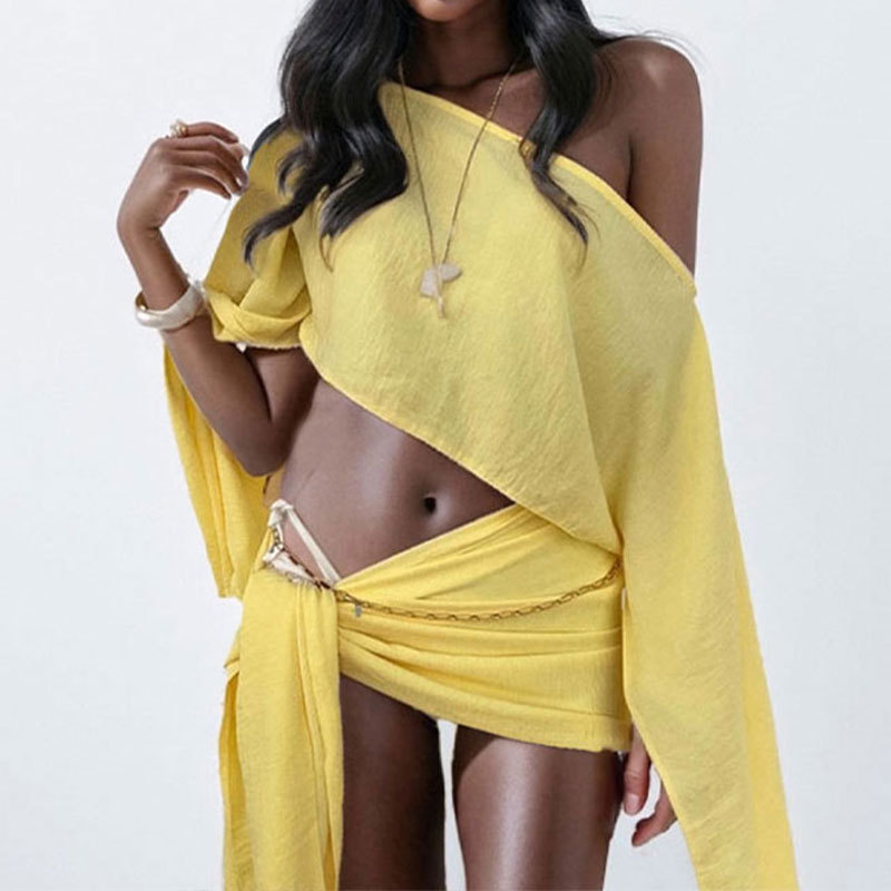Women Two Pieces Sets Summer C - Crop Top Crochet avis et prix